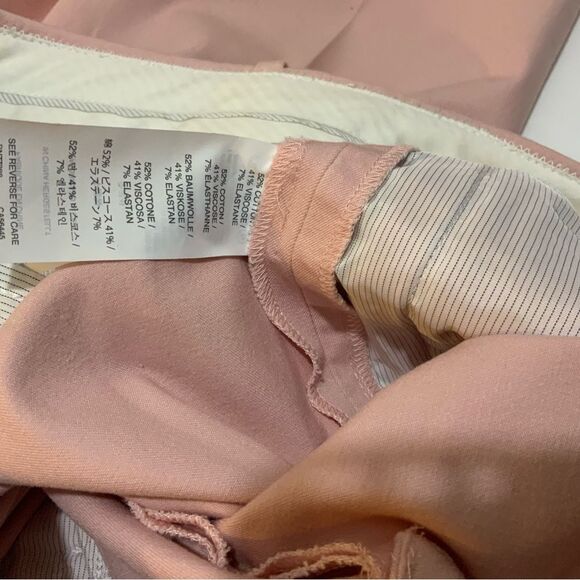 J. Crew Teddie Pants Womens Sz 4 Tall Crop Stretch Flat Front Zip Pockets - Picture 9 of 9